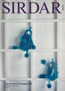 Knitting Pattern: Aliens in Sirdar Touch and Snuggly DK Yarn