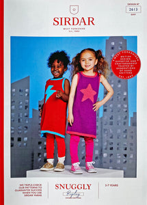 NEW Knitting pattern: Sirdar Super Hero Tunic or Dress in DK Yarn for Kids Ages 3-7
