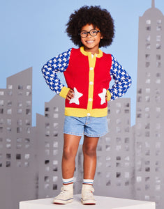 NEW Knitting Pattern: Sirdar Super Star Cardigan in DK Yarn for Kids Ages 3-7