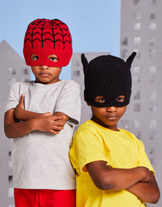 NEW Knitting pattern: Sirdar Super Hero Hats in DK Yarn for Kids Ages 3-7