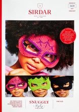 Load image into Gallery viewer, Crochet Pattern: Sirdar Superhero Alter Ego Masks in DK Yarn for Kids 3-7
