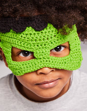 Load image into Gallery viewer, Crochet Pattern: Sirdar Superhero Alter Ego Masks in DK Yarn for Kids 3-7
