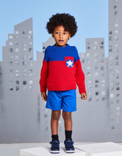 Load image into Gallery viewer, NEW Knitting Pattern: Sirdar Captain Five Star Sweater in DK Yarn for Kids Ages 3-7
