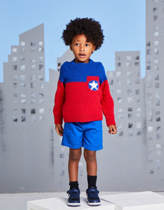 NEW Knitting Pattern: Sirdar Captain Five Star Sweater in DK Yarn for Kids Ages 3-7