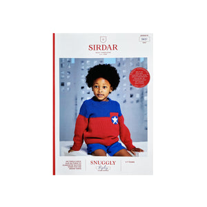 NEW Knitting Pattern: Sirdar Captain Five Star Sweater in DK Yarn for Kids Ages 3-7