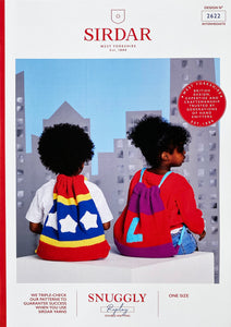 NEW Knitting Pattern: Sirdar Super Gadget Bags in DK Yarn for Kids