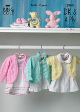 Load image into Gallery viewer, Knitting Pattern: Baby Cardigans in Sizes Birth to 2 Years
