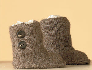 Knitting Pattern: Hug Slippers in DK Yarn for Ages 1 to Adult