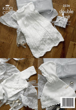Load image into Gallery viewer, NEW Knitting Pattern: Christening Set in DK Yarn
