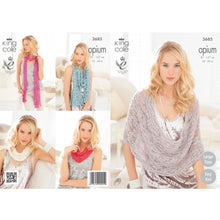 Load image into Gallery viewer, Knitting Pattern: Lacy Scarf, Snood, Poncho and Wrap
