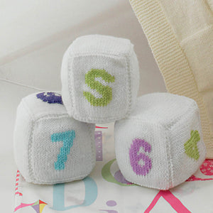 SALE: Knitting Pattern: Baby Blanket, Alphabet Blocks and Bunting