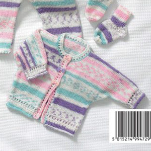 Knitting Pattern: Baby All-in-one, Jacket and Socks in Sizes Preemie to 12 Months
