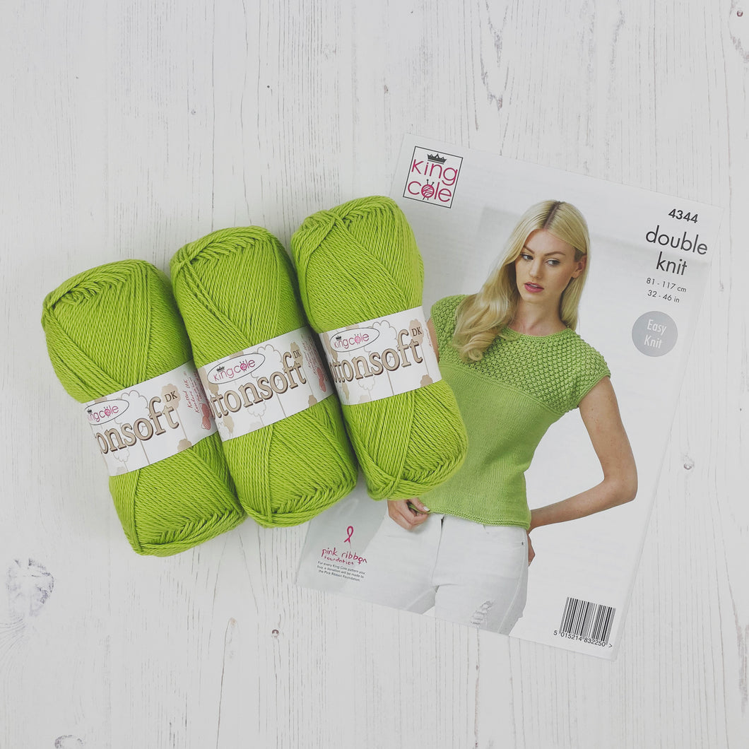 Pattern + Yarn: Ladies Summer Tops in Cotton DK Yarn