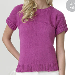 Knitting Pattern: Ladies Summer Tops in Cotton DK Yarn