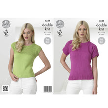 Load image into Gallery viewer, Knitting Pattern: Ladies Summer Tops in Cotton DK Yarn
