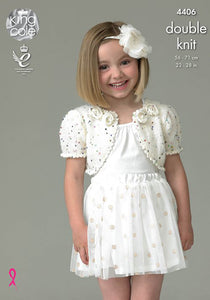 SALE: Knitting Pattern: Boleros in DK Yarn for Girls 2-9 Years
