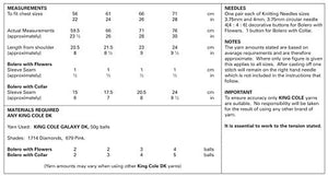 SALE: Knitting Pattern: Boleros in DK Yarn for Girls 2-9 Years