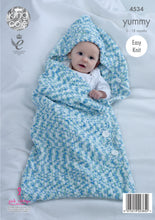 Load image into Gallery viewer, Knitting Pattern: Baby Cocoon and Baby Blanket for Newborn to 18 Months
