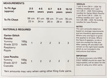Load image into Gallery viewer, Knitting Kit: Lacy Poncho in Purple or Pink Yummy Yarn
