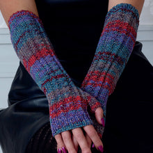 Load image into Gallery viewer, Knitting Pattern: Scarf, Hat, Gloves and Neck Warmer in Sparkle Yarn
