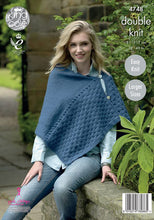Load image into Gallery viewer, Knitting Pattern: Ladies Cape Coat with Larger Sizes in DK Yarn
