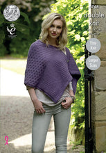 Load image into Gallery viewer, Knitting Pattern: Ladies Cape Coat with Larger Sizes in DK Yarn
