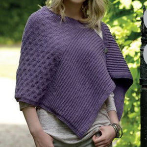 Knitting Pattern: Ladies Cape Coat with Larger Sizes in DK Yarn