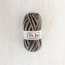 Load image into Gallery viewer, Sock Yarn: Zig Zag 4 Ply in Mayfly, 100g Ball
