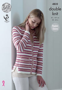 Knitting Pattern: Ladies Cardigans in DK Yarn