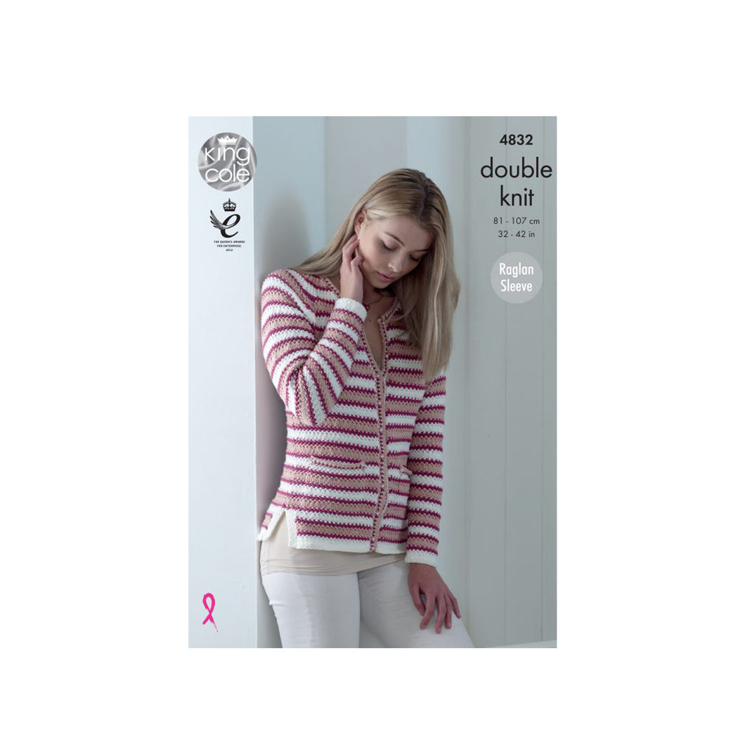 Knitting Pattern: Ladies Cardigans in DK Yarn