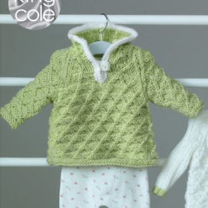 Knitting Pattern: Baby Hoodie, Jacket and Matinee Coat for Newborn to 2 Years