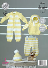 Load image into Gallery viewer, Knitting Pattern: Baby All-In-One, Hoody, Pants and Hat for Babies 0-24 Months
