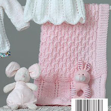 Load image into Gallery viewer, Knitting Pattern: Baby Matinee Coat, Angel Top, Cardigan and Blanket for 0-24 Months
