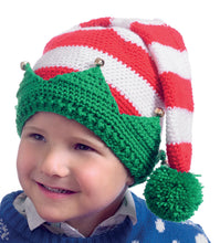 Load image into Gallery viewer, SALE: Crochet Pattern: Christmas Novelty Hats for Kids 2-12 Years
