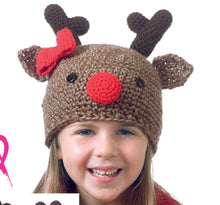 Load image into Gallery viewer, SALE: Crochet Pattern: Christmas Novelty Hats for Kids 2-12 Years

