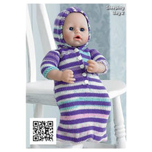 Load image into Gallery viewer, Knitting Pattern: Doll and Preemie Baby Clothes in DK Yarn
