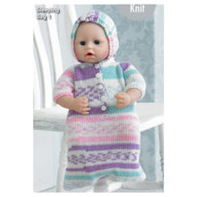 Load image into Gallery viewer, Knitting Pattern: Doll and Preemie Baby Clothes in DK Yarn
