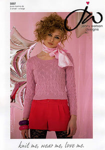 Knitting Pattern: Sweater in Merino DK Yarn