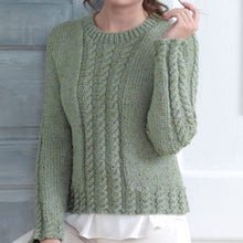Load image into Gallery viewer, Knitting Pattern: Ladies Cable Cardigan and Sweater in Chunky Yarn
