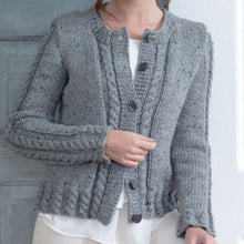 Load image into Gallery viewer, Knitting Pattern: Ladies Cable Cardigan and Sweater in Chunky Yarn
