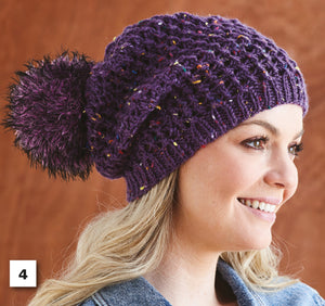 Knitting Pattern: Ladies Hats in Aran Yarn