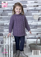 Load image into Gallery viewer, Knitting Pattern: Aran Tunic and Cardigan for 3-12 Years
