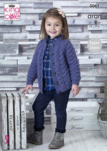 Load image into Gallery viewer, Knitting Pattern: Aran Tunic and Cardigan for 3-12 Years
