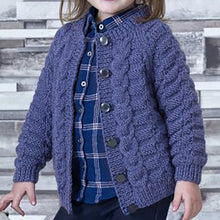 Load image into Gallery viewer, Knitting Pattern: Aran Tunic and Cardigan for 3-12 Years

