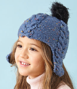 Knitting Pattern: Five Children's Hats in Aran Yarn for 4-12 Years