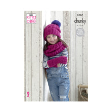 Load image into Gallery viewer, Knitting Pattern: Hats, Snoods and Mitts in Chunky Yarn for 4 to 12 Years
