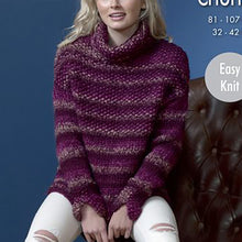 Load image into Gallery viewer, Knitting Pattern: Ladies Jumpers in Super Chunky Yarn
