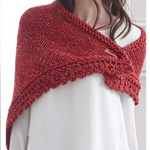 Knitting Pattern: Ladies Blanket, Wraps and Shawl in Super Chunky Yarn