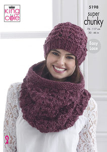 Knitting Pattern: Ladies Winter Accessories in Super Chunky Yarn