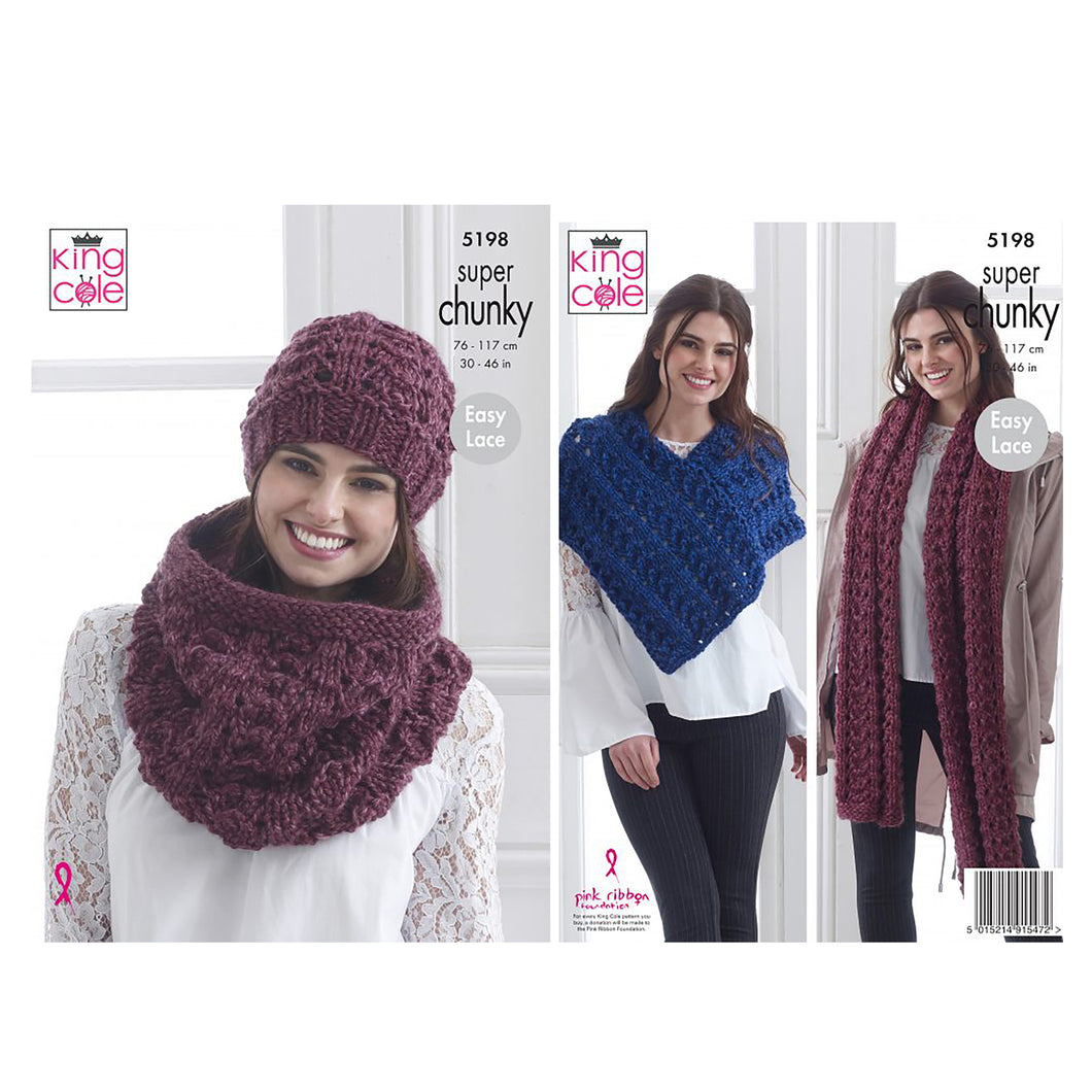 Knitting Pattern: Ladies Winter Accessories in Super Chunky Yarn